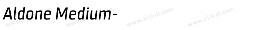 Aldone Medium字体转换